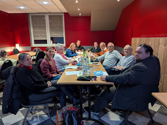 Die Prosagruppe unter Leitung von André Schinkel