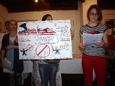 Die Jugendgruppe beim Auftritt